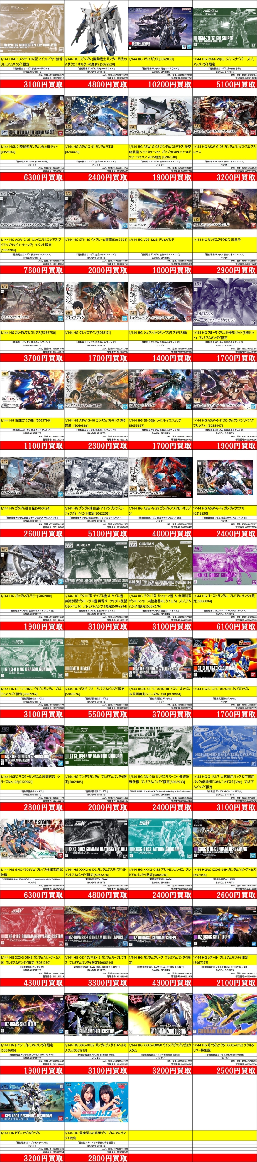 ガンプラ【HG】 | ブックマーケットエーツー豊川店 | 株式会社キューブ