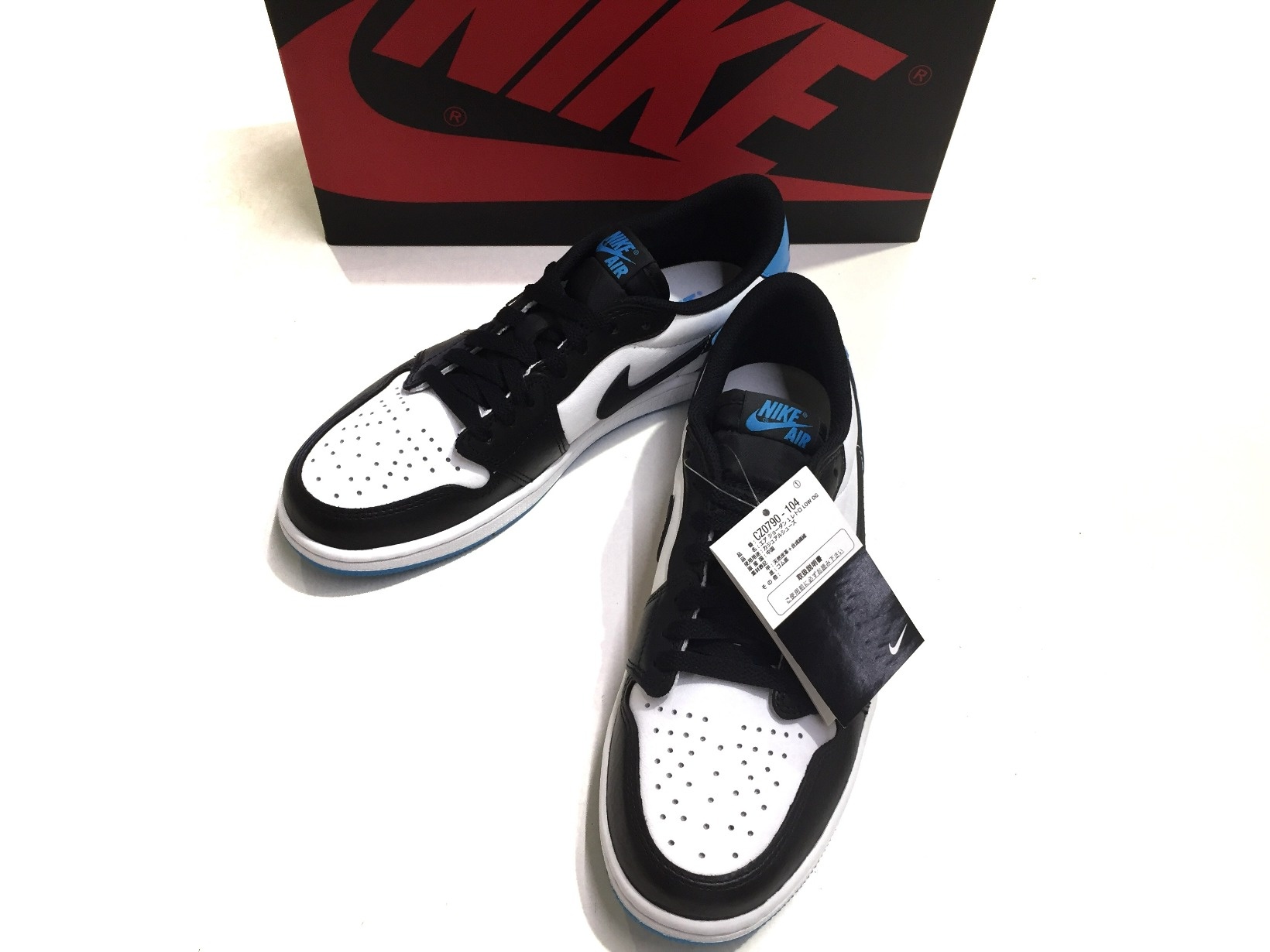 入荷】NIKE CZ0790-104 27cm AIR JORDAN 1 LOW OG WHITE/DK POWDER BLUE-BLACK  箱・タグ・替えシューレース付き | 新着商品 | オーバーフロークロージング三河安城 | 株式会社キューブ