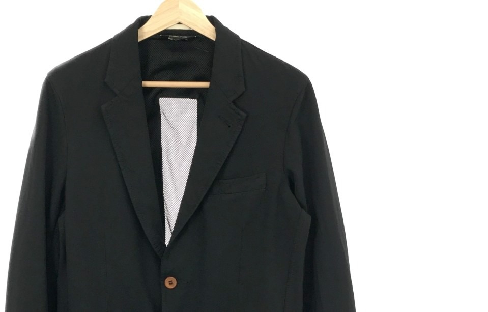 COMME des GARÇONS ケープジャケット M COMME des GARCONS HOMME PLUS＞チェックジャケットケープ