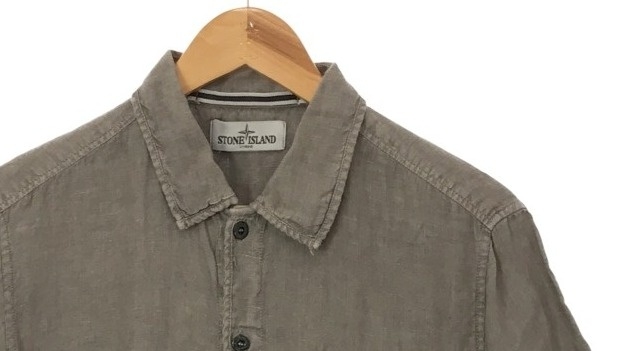 STONE  半袖シャツ STONE ISLAND (ストーンアイランド) コットン センターライン